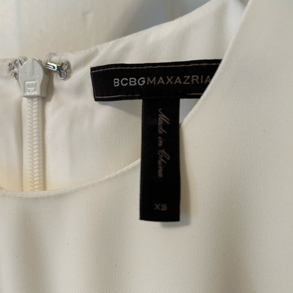 BCBG Max Azria White Beaded Dress - Picture 2 of 4